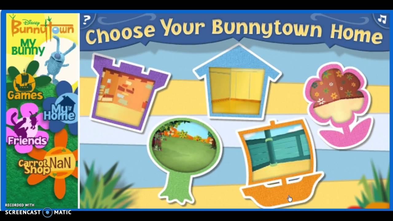 Disney playhouse bunnytown games art studio